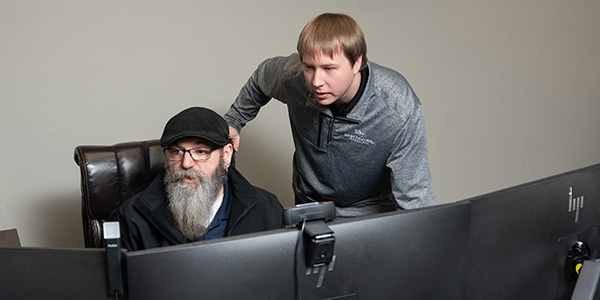 Derek and Kyle with West Central Technology